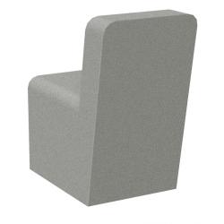 Patére porte-serviette à fixer au mur aluminium laqué gris mat - Loft Game - PlaneteBain.com