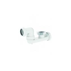 Siphon baignoire blanc H124 - bouchon de dégorgement - PlaneteBain.com