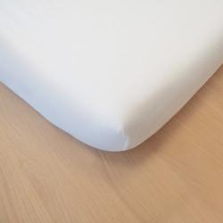 PROMO Drap housse berceau 40x80 coton Bio blanc, Couleur Blanc, L40, l80, H, ALFRED ET COMPAGNIE