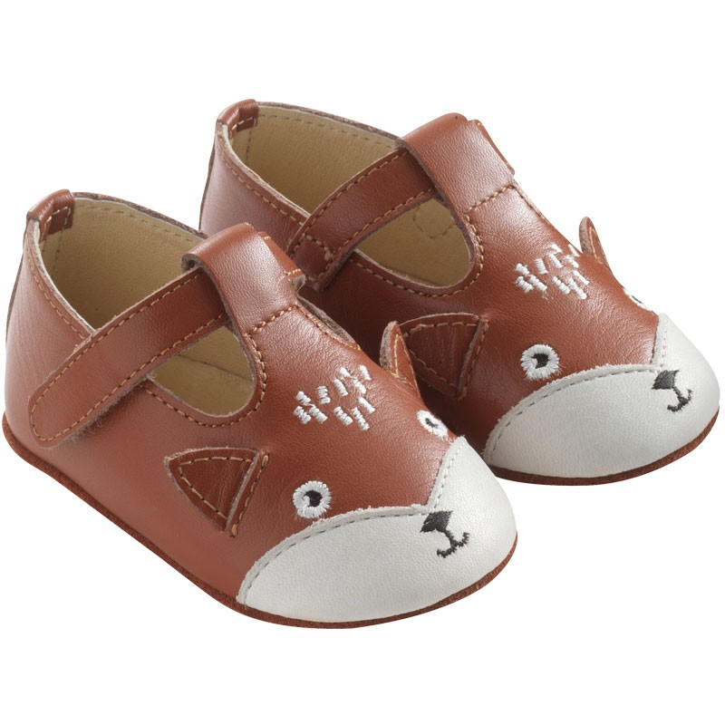Chaussures bébé cuir souple Poupi - Marron - Taille 16-17 - Tichoups TICHOUPS.FR