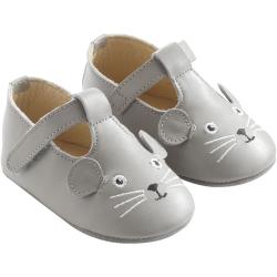 Chaussures bébé cuir souple Poupi - Gris - Taille 16-17 - Tichoups TICHOUPS.FR