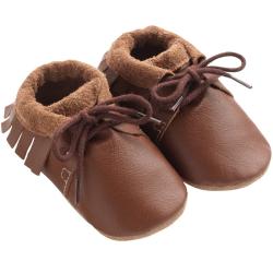 Chaussures bébé cuir souple Tilou - Marron - Taille 16-17 - Tichoups TICHOUPS.FR