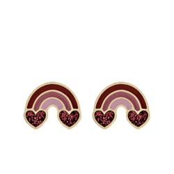 Boucles d'Oreilles Arc-en-ciel en Or Jaune 750 - Bambins