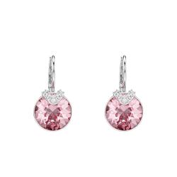 PROMO Boucles d'Oreilles Bella V en Métal Rhodié & Cristaux Roses et Blancs - 5734235 - Swarovski OCARAT.COM BIJOUTERIE N°1