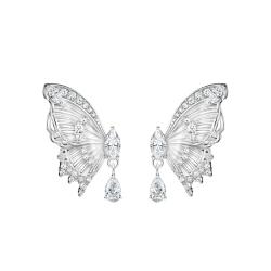 Boucles d'Oreilles Butterfly Paradise Papillon en Argent 925 & Oxydes de Zirconium Blancs - H2328-051-14 - Thomas Sabo
