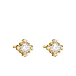Boucles d'Oreilles Classics en Métal Doré & Oxydes de Zirconium Blancs - H2311-M01-14 - Thomas Sabo