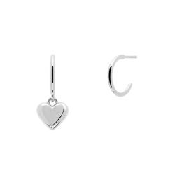 PROMO Boucles d'oreilles cœur L'Absolu, Argent - AR02-364-U, Diamètre 12 mm - Pdpaola OCARAT.COM BIJOUTERIE N°1