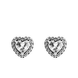 PROMO Boucles d'Oreilles Cœurs Surélevés en Argent 925 - Pandora OCARAT.COM BIJOUTERIE N°1