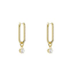 PROMO Boucles d'Oreilles Constella en Métal Doré & Cristaux Blancs - 5728587 - Swarovski OCARAT.COM BIJOUTERIE N°1
