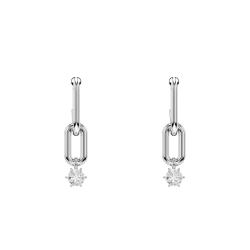PROMO Boucles d'Oreilles Constella en Métal Rhodié & Cristaux Blancs - 5728584 - Swarovski OCARAT.COM BIJOUTERIE N°1