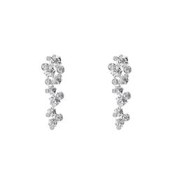 Boucles d'Oreilles Constella en Métal Rhodié & Cristaux Blancs - 5732252 - Swarovski