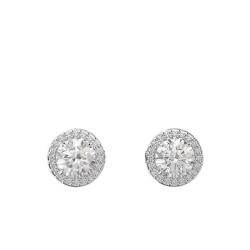 Boucles d'Oreilles Constella Rondes Blanches - 5636269 - Swarovski