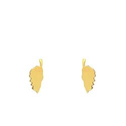 Boucles d'Oreilles Corse en Or Jaune 375 - Rosatella