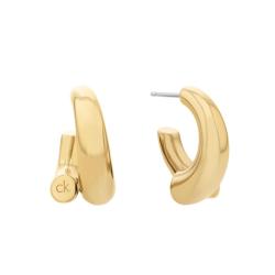 PROMO Boucles d'Oreilles Créoles CK Spiral en Acier Doré - 35000765 - Calvin Klein OCARAT.COM BIJOUTERIE N°1