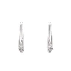 Boucles d'Oreilles Créoles Classica en Argent 925 & Oxydes de Zirconium - 5743474 - Swarovski