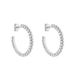 PROMO Boucles d'Oreilles Créoles en Argent 925 & Oxydes de Zirconium - Vandona OCARAT.COM BIJOUTERIE N°1