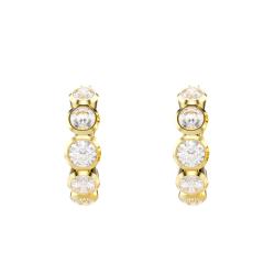 PROMO Boucles d'Oreilles Créoles Imber en Métal Doré & Cristaux Blancs, Diamètre 24 mm - 5711483 - Swarovski OCARAT.COM BIJOUTERIE N°1