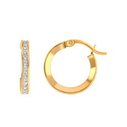 PROMO Boucles d'Oreilles Créoles Rondes en Or Jaune 375, Diamètre 21 mm - Emanessence OCARAT.COM BIJOUTERIE N°1