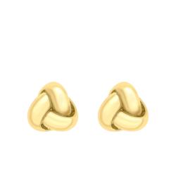Boucles d'Oreilles Croisées en Or Jaune 375 - Emanessence