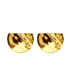 Boucles d'Oreilles Demi-Rond en Or Jaune 375 - Maison Ballet by Scarlett