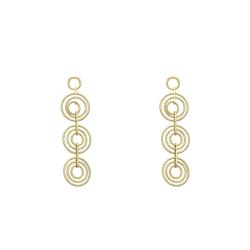 PROMO Boucles d'Oreilles Diamantées en Argent 925 Doré, Diamètre 12 mm - Orus Bijoux OCARAT.COM BIJOUTERIE N°1