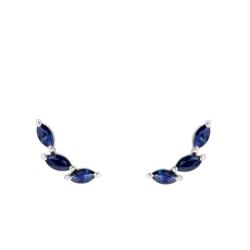 PROMO Boucles d'Oreilles en Or blanc & Saphirs - Aurora OCARAT.COM BIJOUTERIE N°1