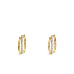 PROMO Boucles d'Oreilles en Or Jaune 375 & Oxydes de Zirconium - Emanessence OCARAT.COM BIJOUTERIE N°1