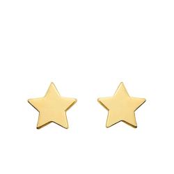 Boucles d'Oreilles Enfant Etoiles en Or Jaune - Bambins