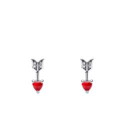 PROMO Boucles d'Oreilles Flèche et Cœur en Verre de Murano et Argent 925 - Pandora OCARAT.COM BIJOUTERIE N°1