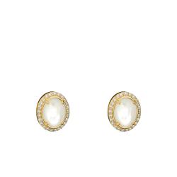 Boucles d'Oreilles Fluid Elegance en Métal Doré, Nacre & Oxydes de Zirconium - H2354-M01-14 - Thomas Sabo