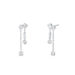 PROMO Boucles d'Oreilles Kors Brilliance en Argent 925 & Oxydes de Zirconium Blancs - Michael Kors OCARAT.COM BIJOUTERIE N°1