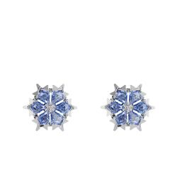 PROMO Boucles d'Oreilles Magic en Métal Rhodié & Oxydes de Zirconium Bleus - 5734242 - Swarovski OCARAT.COM BIJOUTERIE N°1