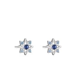 Boucles d'Oreilles Midnight Sky Étoile en Argent 925, Cristaux & Oxydes de Zirconium Bleus - H2380-166-1 - Thomas Sabo