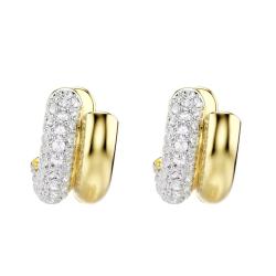 PROMO Boucles d'Oreilles Mini Créoles Dextera Dorées & Cristaux - 5740735 - Swarovski OCARAT.COM BIJOUTERIE N°1