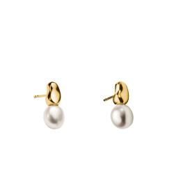 Boucles d'Oreilles Natural Beauty en Plaqué Or Jaune & Perles d'Eau Douce - H2320-430-14 - Thomas Sabo