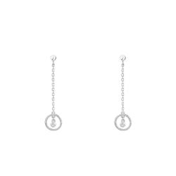 PROMO Boucles d'Oreilles Pendantes Angélique en Argent & Diamant - La Garçonne Diamant OCARAT.COM BIJOUTERIE N°1