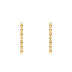 PROMO Boucles d'Oreilles Pendantes Astor Link en Argent Plaqué Or Jaune - Michael Kors OCARAT.COM BIJOUTERIE N°1