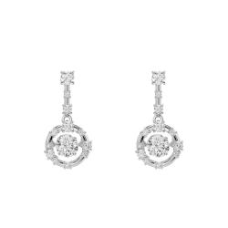 PROMO Boucles d'Oreilles Pendantes Constella en Métal Rhodié & Oxydes de Zirconium - 5738194 - Swarovski OCARAT.COM BIJOUTERIE N°1