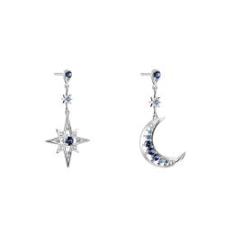 Boucles d'Oreilles Pendantes Midnight Sky en Argent 925, Cristaux & Oxydes de Zirconium - H2379-166-1 - Thomas Sabo