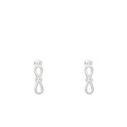PROMO Boucles d'Oreilles Pendantes Noeud en Argent 925 - Artemis OCARAT.COM BIJOUTERIE N°1