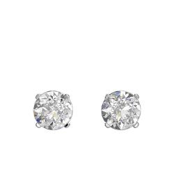 PROMO Boucles d'Oreilles Puces Attract Blanches en Métal Rhodié - 5408436 - Swarovski OCARAT.COM BIJOUTERIE N°1