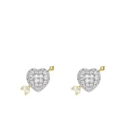 PROMO Boucles d'Oreilles Puces Idyllia Dorées & Oxydes de Zirconium - 5737298 - Swarovski OCARAT.COM BIJOUTERIE N°1