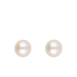 PROMO Boucles d'Oreilles Puces Perles d'Eau Douce Chine en Or Blanc 750, Diamètre 3 mm - Schmittgall OCARAT.COM BIJOUTERIE N°1