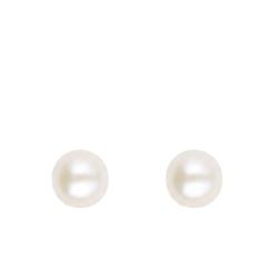 PROMO Boucles d'Oreilles Puces Perles d'Eau Douce Chine en Or Jaune 375, Diamètre 7 mm - Schmittgall OCARAT.COM BIJOUTERIE N°1
