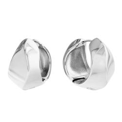 Boucles d'Oreilles Sculpted en Acier Gris - 35000819 - Calvin Klein