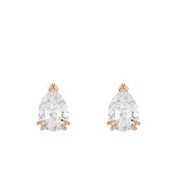 Boucles d'Oreilles Stilla en Métal Rosé & Cristaux Blancs - 5734248 - Swarovski