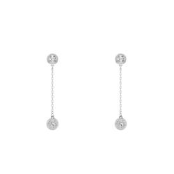PROMO Boucles d'Oreilles Una Angelic en Métal Rhodié & Cristaux Blancs - 5732273 - Swarovski OCARAT.COM BIJOUTERIE N°1