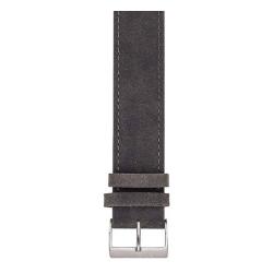 Bracelet Cuir de Veau Noir NLV20.B 20mm - Briston