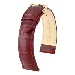 Bracelet Cuir Duke Bordeaux 010 28 60 14mm à 20mm - Hirsch