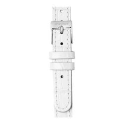 Bracelet Cuir Luxury 2 Brins 12mm Blanc, Boucle Acier - Briston